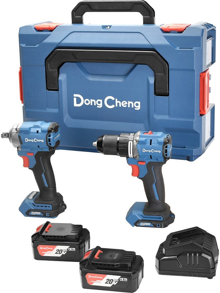 

DongCheng DCKIT28 Type EK (шуруповерт, гайковерт, 2 АКБ, кейс)