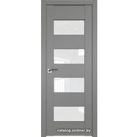 Межкомнатная дверь ProfilDoors 46U L 80x200 (грей/белый триплекс)