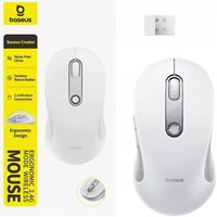 Мышь Baseus F02 Ergonomic Wireless Mouse 2.4G Single (белый)
