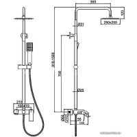 Душевая система  Wisent W72417B