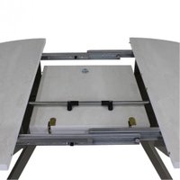 Кухонный стол Виста Оттава 100x100/145 (шелковый камень/муар тортора)