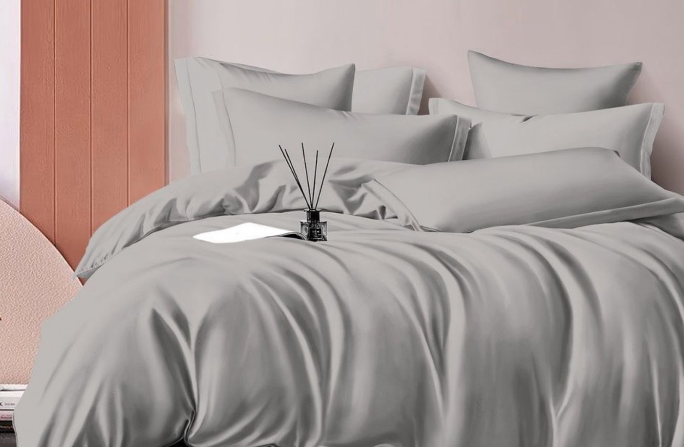 

Семейный комплект постельного белья Luxor № 14-4002 Серый мрамор Семейный