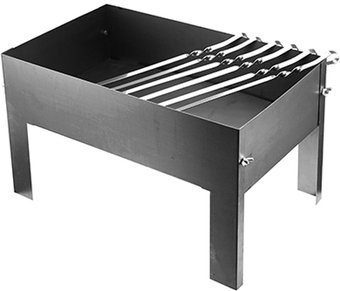 Разборный мангал BergHOFF 19229 (с шампурами, нержавеющая сталь)