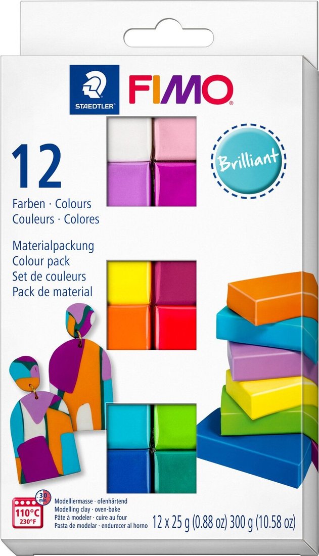 

Полимерная глина Fimo Soft Brilliant Colours 8023 C12-2 (12x25 г)
