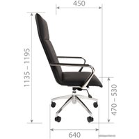 Офисное кресло CHAIRMAN 980 (черный) в Барановичах