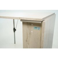 Стол-книга Stoloff Мечта 1600x850 (сосна лофт, опоры складные, углы закругленные с роликами и ручками)