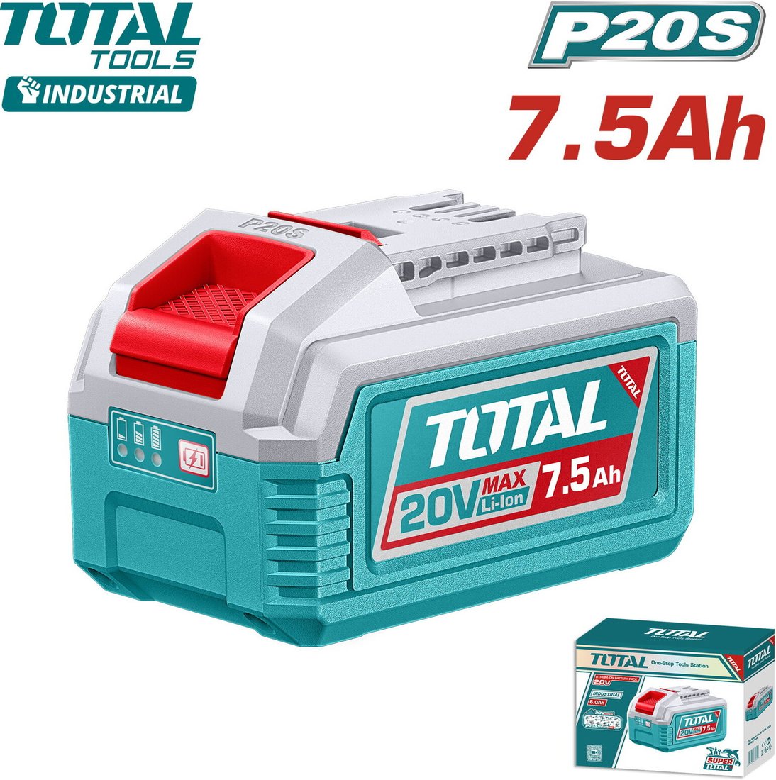 

Аккумулятор Total TFBLI2075 (20В/7.5 Ah)