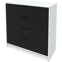 Комод Интерлиния Концепт КТ-К100 (черный/белый платинум)