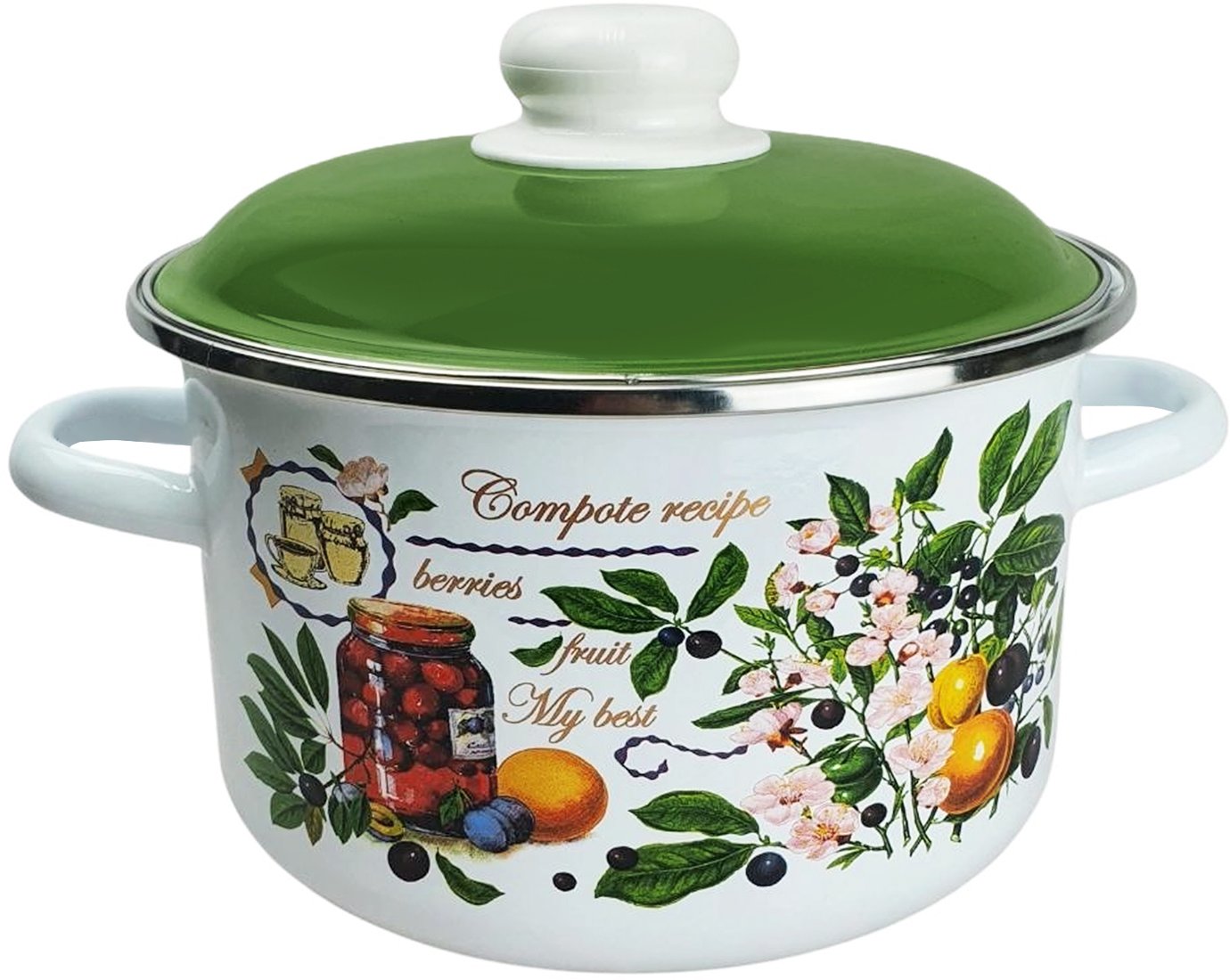 

Кастрюля СтальЭмаль Вкусный компот 6RD161M