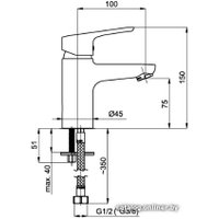 Смеситель Rubineta Uno-18 (черный)