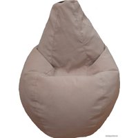 Кресло-мешок LoftyHome Груша XL (велюр, песок)