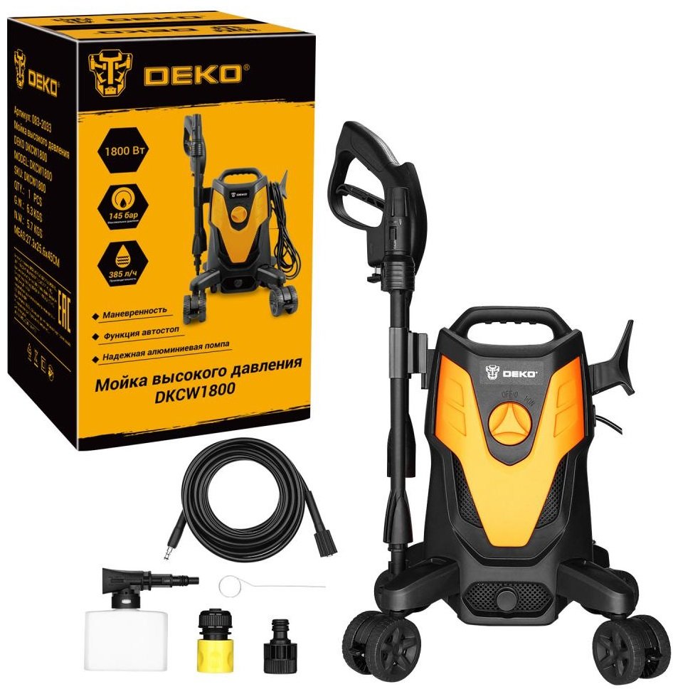 

Мойка высокого давления Deko DKCW1800 083-2033