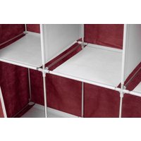 Тканевый шкаф Mio Tesoro Lari 3 (бордовый)