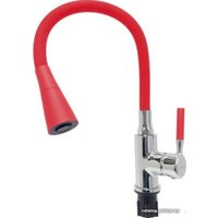 Смеситель Ledeme L4199-1 (хром/красный)