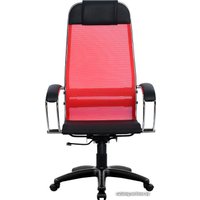 Офисное кресло Metta SU-1-BK Комплект 4, Pl тр/сечен (пластиковые ролики, красный)