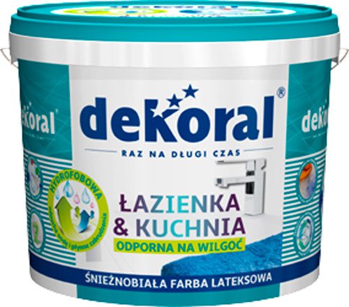 

Краска Dekoral Lazienka & Kuchnia Латексная влагостойкая 1 л (белый)