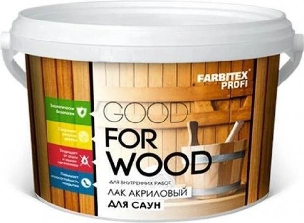 

Лак Farbitex Profi Wood для саун акриловый 2.5 л (матовый)