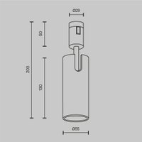 Трековый светильник Technical TR144-1-12W4K-W-BS