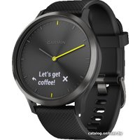 Гибридные умные часы Garmin Vivomove HR Sport L (черный)