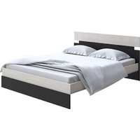 Кровать PROxSON Milton 140x190 (дуб шамони светлый 124/черный)