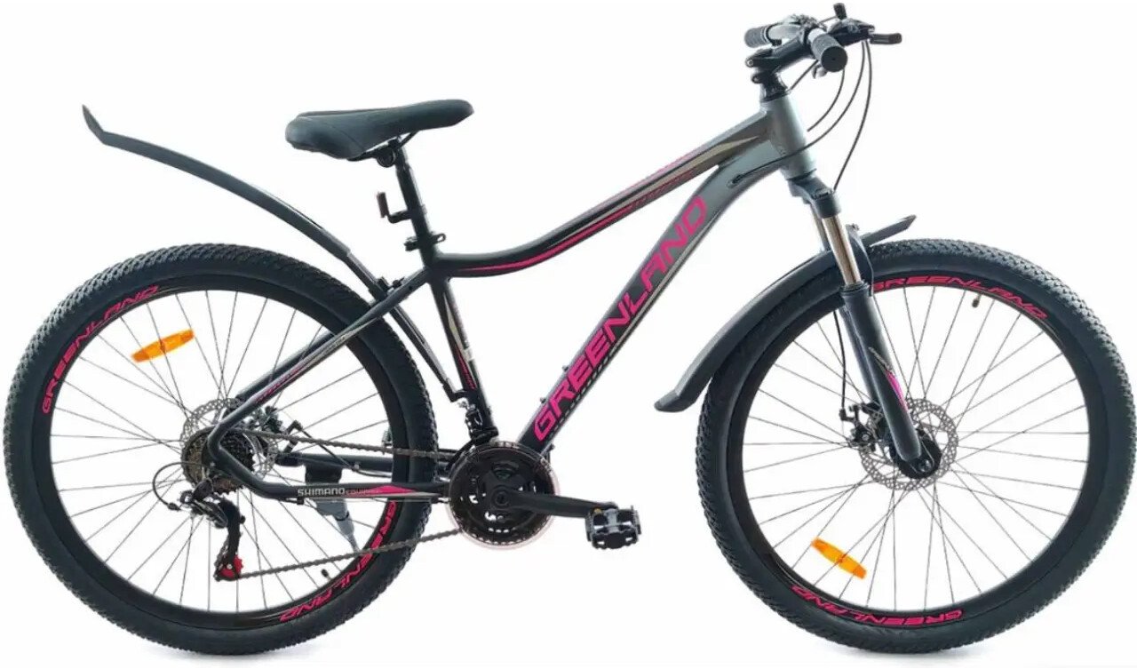 Велосипед Greenland Demetra 27.5 р.16.5 2025 (черный/розовый)