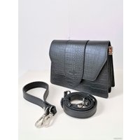 Женская сумка Souffle 249 2495001 (черный кайман эластичный)