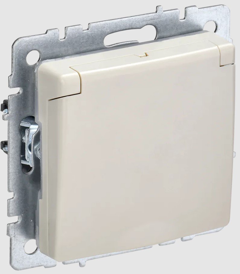 

Розетка IEK Brite РСбш10-3-БрКр