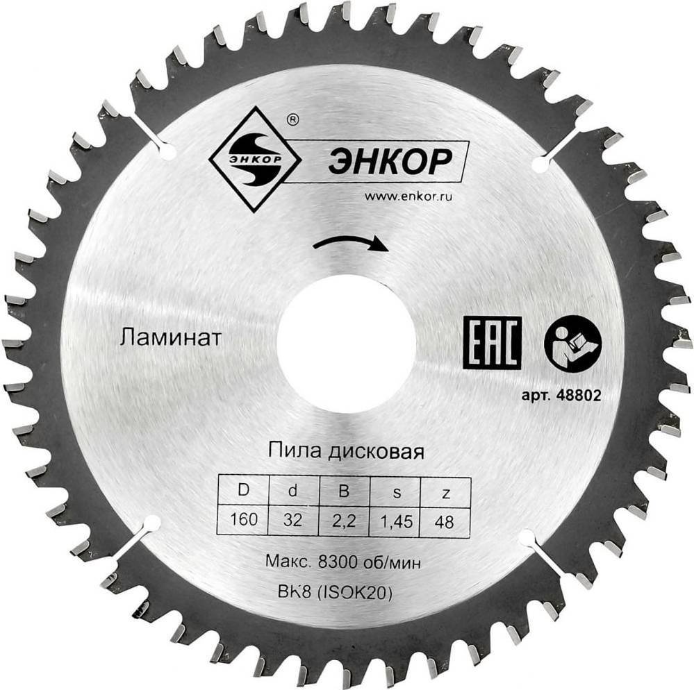 

Пильный диск Энкор 48802
