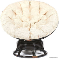 Кресло-качалка TetChair Papasan w 23/01 B (античный черно-коричневый, с подушкой)