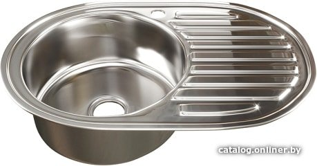 Кухонная мойка Mixline 528188 (левая, полированная, 0.6 мм)