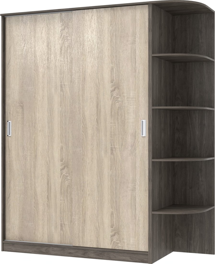 

Шкаф-купе Кортекс-мебель Лагуна ШК05-00 (орех элия/дуб сонома, правая консоль)