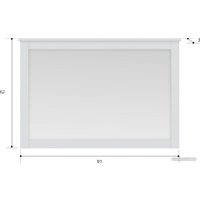 Зеркало Black Red White Helga LUS/90 (белый)