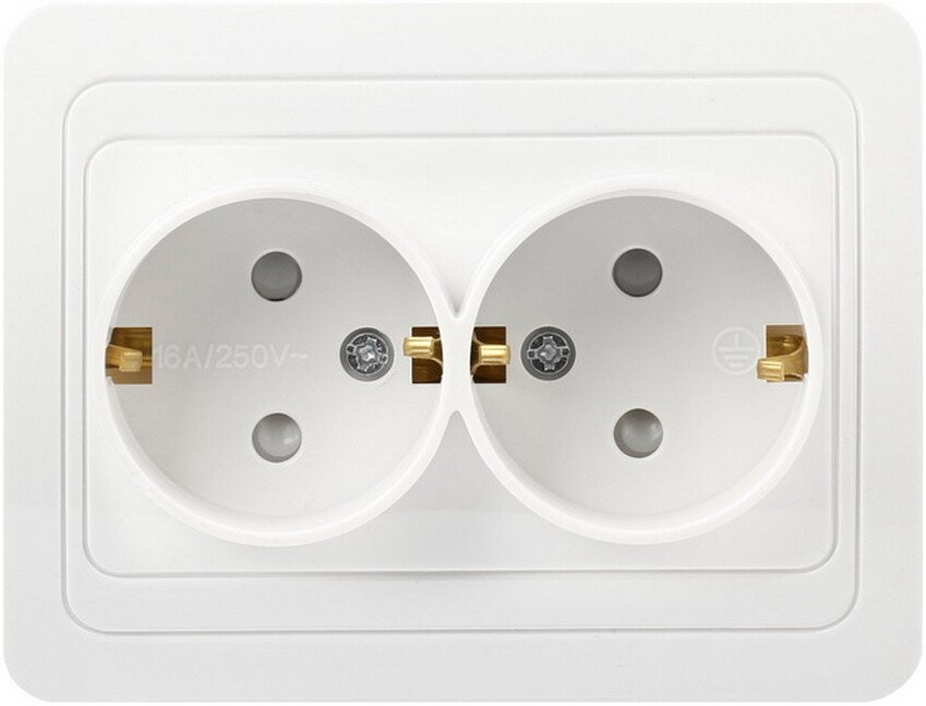 

Розетка SmartBuy Марс SBE-02w-16-S2-1Z