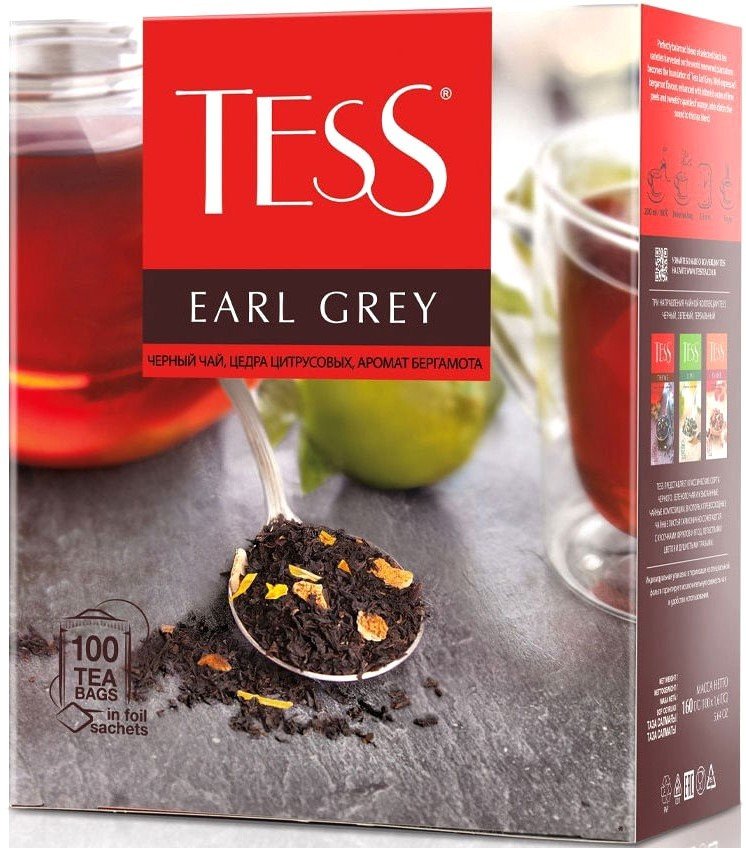 

Черный чай Tess Earl Grey черный Nd-00013585 100 шт