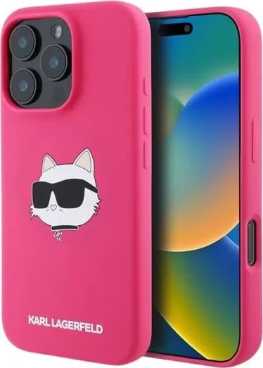 

Чехол для телефона Lagerfeld Liquid Silicone NFT Choupette Head (MagSafe) для iPhone 16 Pro KLHMP16LSCHPPLF