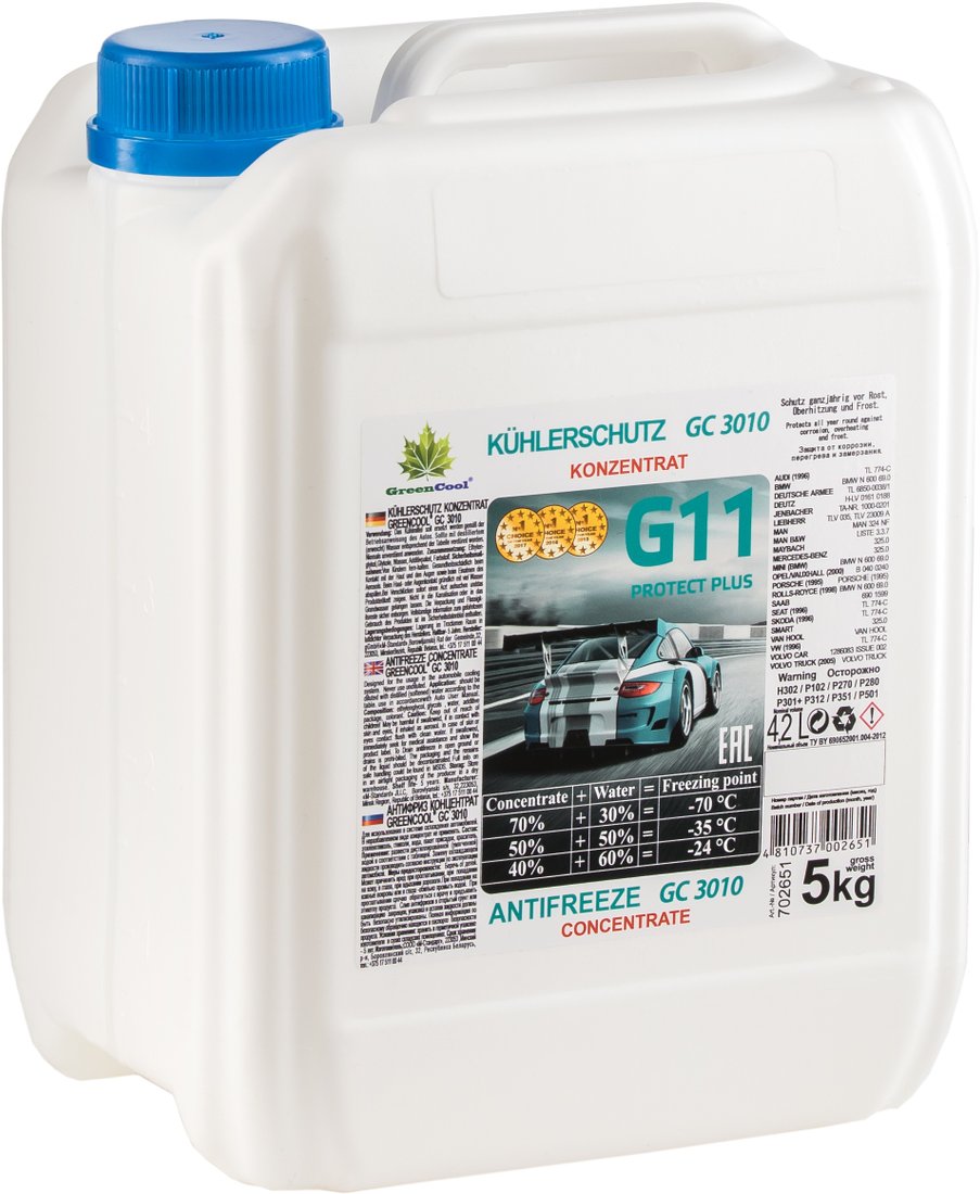 

Антифриз GreenCool Концентрат GC3010 5кг