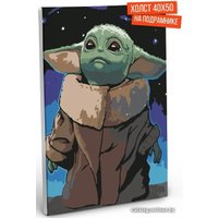 Картина по номерам Hobruk Baby Yoda MP0050