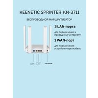 Wi-Fi роутер Keenetic Sprinter KN-3711 в Витебске