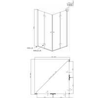 Душевой уголок Ambassador Set 13011109-ST10