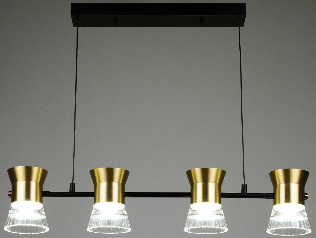 

Подвесная люстра BayerLux Авион 10386051 (черный/золото)