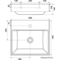 Умывальник Ravak Natural 500 XJO01250000