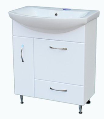 СанитаМебель Тумба под умывальник Камелия-66.79 Д2 (Белый)