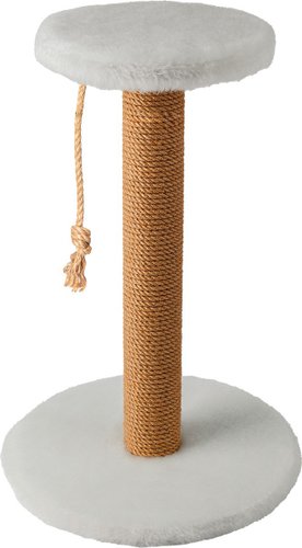 Когтеточка Leader Toys Круг с круглой платформой с кошачьей мятой МТ14011 (белый)