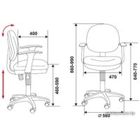 Компьютерное кресло Бюрократ CH-W356AXSN/15-75