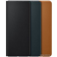 Чехол для телефона Samsung Leather Flip Cover для Samsung Galaxy Z Fold3 (черный)