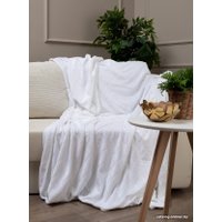 Плед Tex Republic Elite Клетка Фланель Евро 93391 (белый)