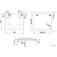 Варочная панель Smeg PV264N