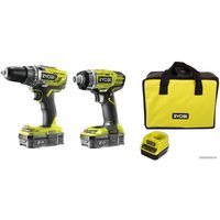  Ryobi R18DDID-220S (шуруповерт, винтоверт, сумка, 2 АКБ)