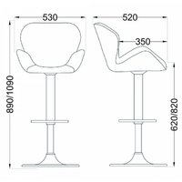 Стул AksHome Berlin (серый велюр/черный)