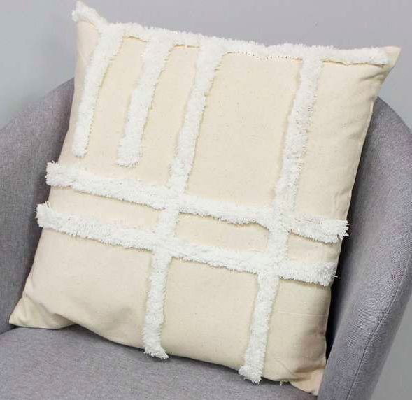 

Чехол на подушку Matex Tufted ALEX-017 (белый/молочный/бежевый меланж )